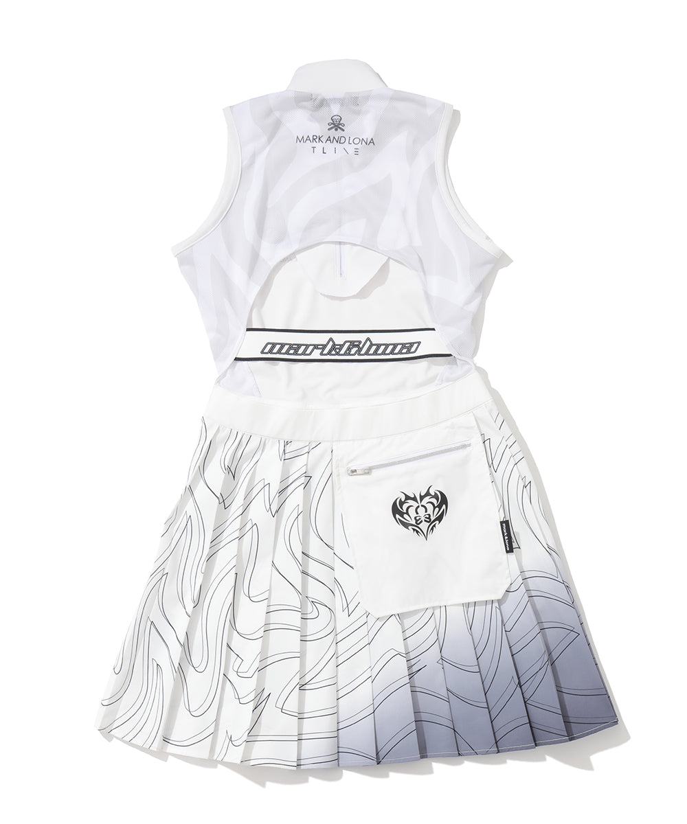 Pyro Pleated Zip Dress | WOMEN