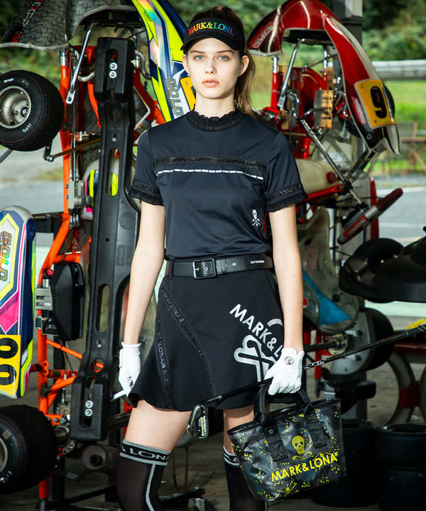 Trans Camo Shirring Mock | WOMEN