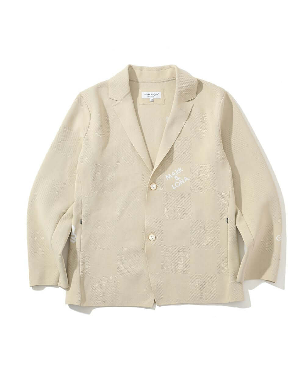 Gridline Stretch Knit Blazer | MEN