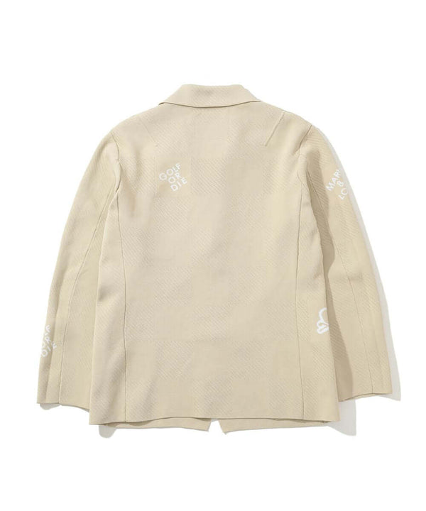 Gridline Stretch Knit Blazer | MEN