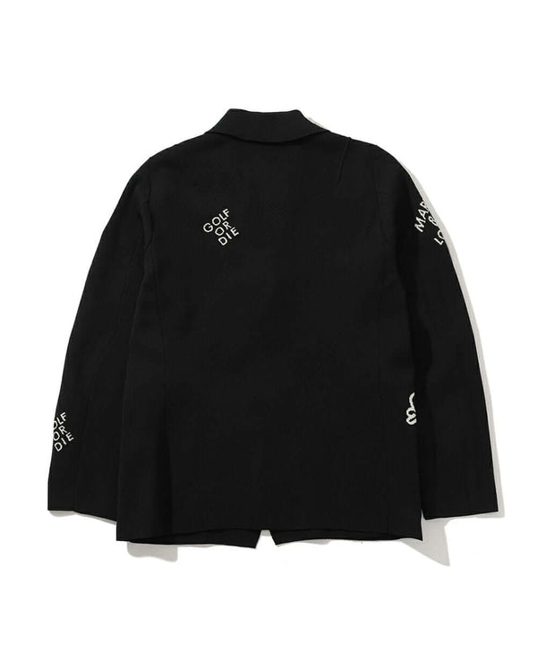 Gridline Stretch Knit Blazer | MEN