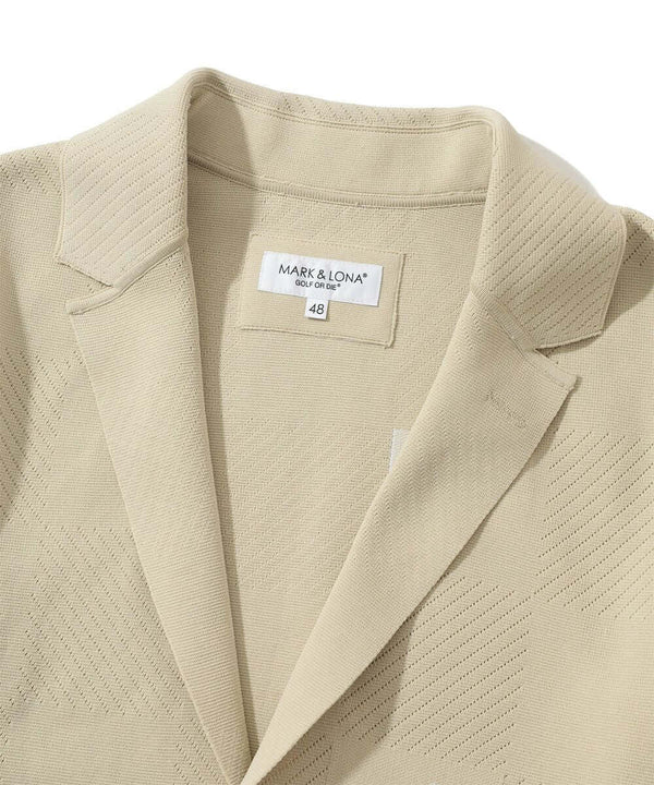 Gridline Stretch Knit Blazer | MEN