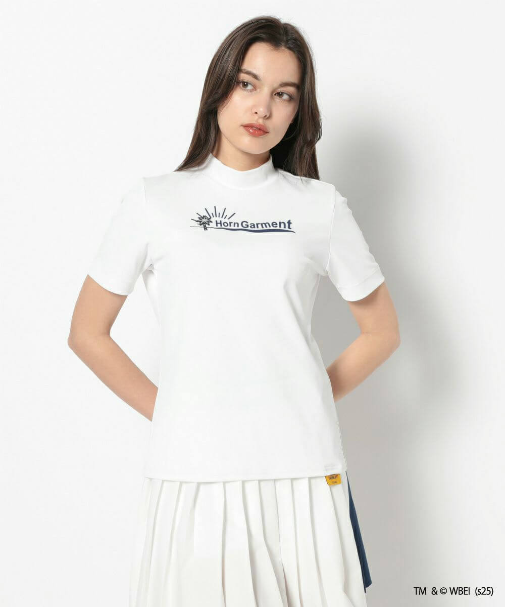 【新品タグ付】Theory TINY TEE モックネック S 白 2023 セオリー(Theory)公式通販 レディースファッション