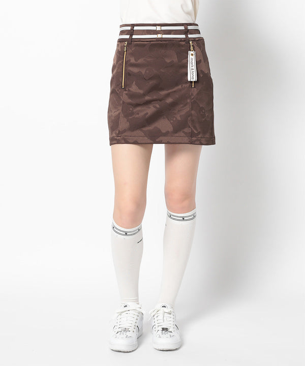 Gauge Stretch Jacquard Skirts | WOMEN
