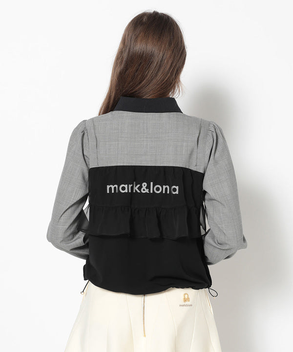 Luminous Draped Panel Shirt Jacket | WOMEN