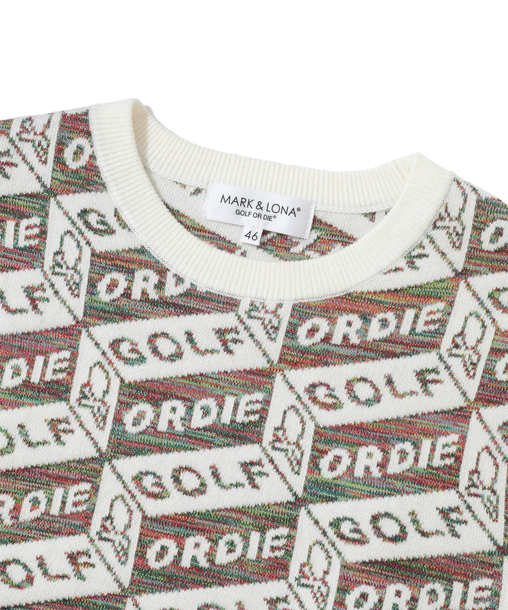 【新品】キムタク着用　MARK & LONA セーター ホワイト 48L MARK&LONA - 【2024AW 木村拓哉さん着用 VOL.2】 AXL VEE NECK