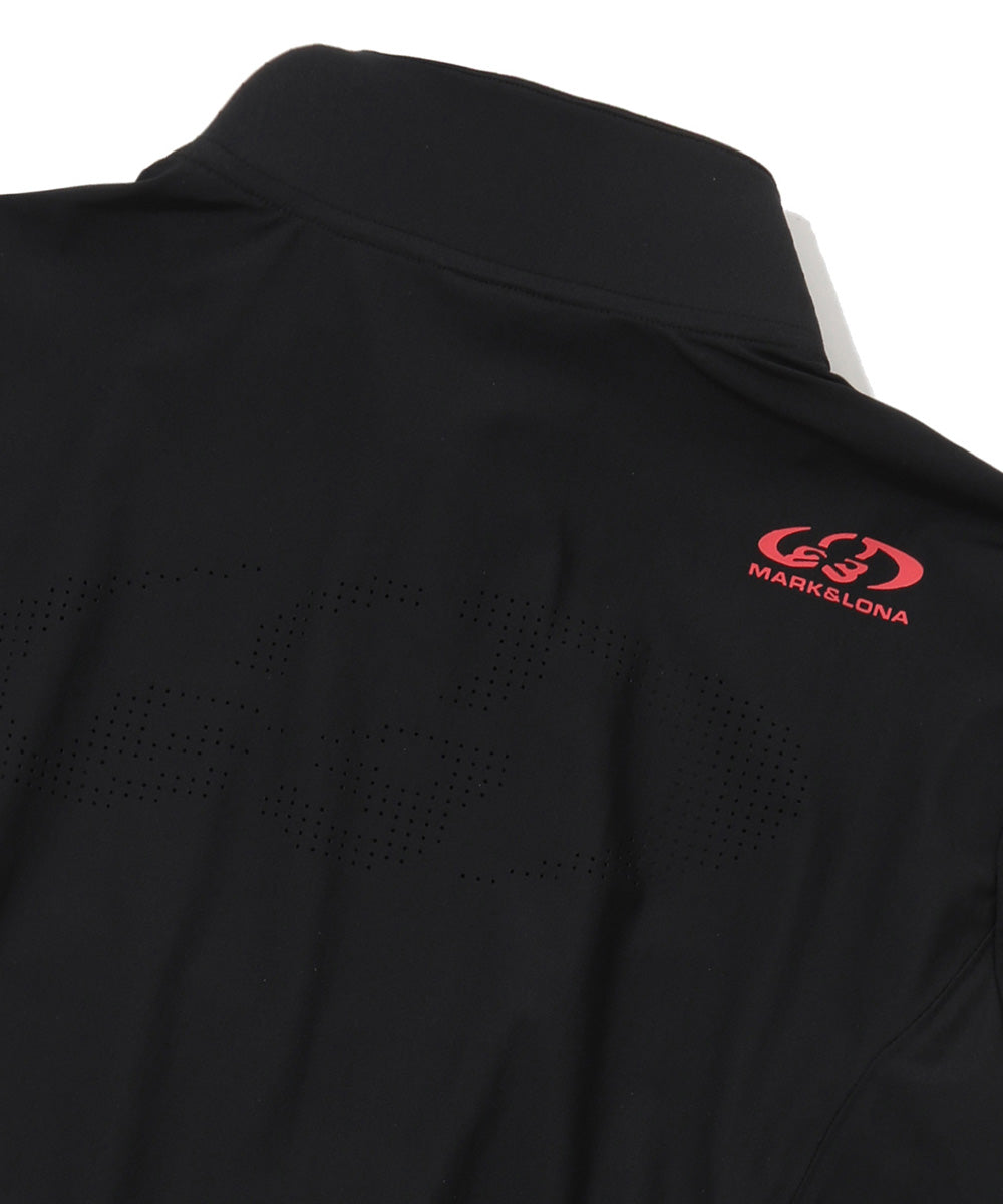 Axis Stand Zip Strech Pique Shirt | MEN