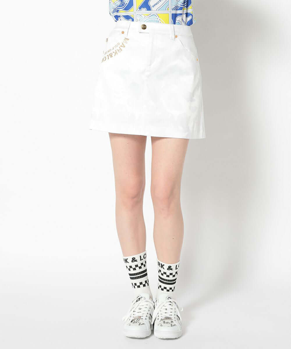 Gauge Camouflage Trapeze Skirt | WOMEN