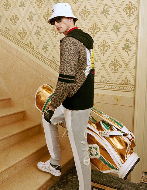 MARK&LONA⭐︎希少⭐︎デニム風騙し絵プリントポロシャツ NEWS