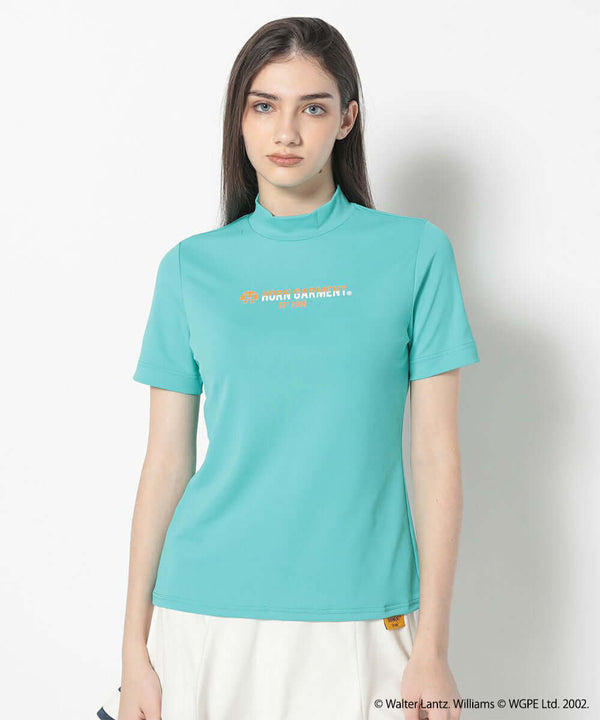 Woddy Mock Neck Tee | WOMEN