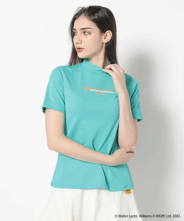 Woddy Mock Neck Tee | WOMEN