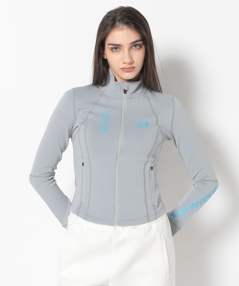 MARK&LONA ゴルフ　ホワイト ジャケット　レディース　サイズ38 MARK&LONA ゴルフ ホワイト ジャケット レディース サイズ38