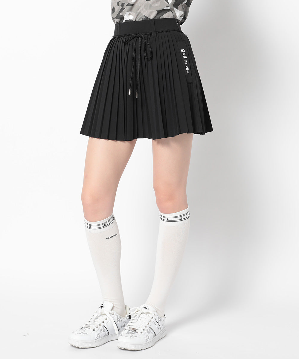 Ripple Pleat Utility Skirt | WOMEN