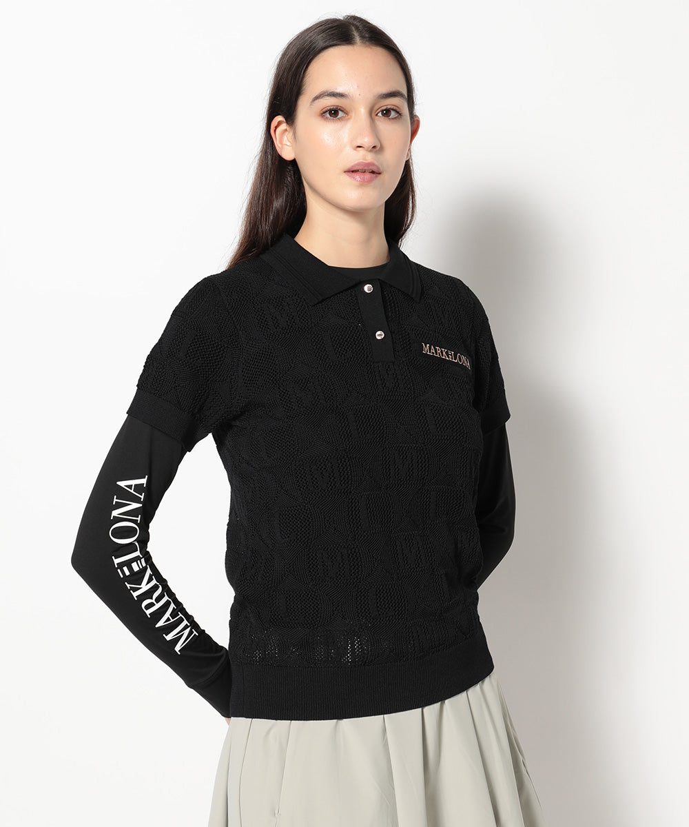 モデル:身長174cm,バスト77cm,ウエスト60cm,ヒップ88cm, 着用サイズM