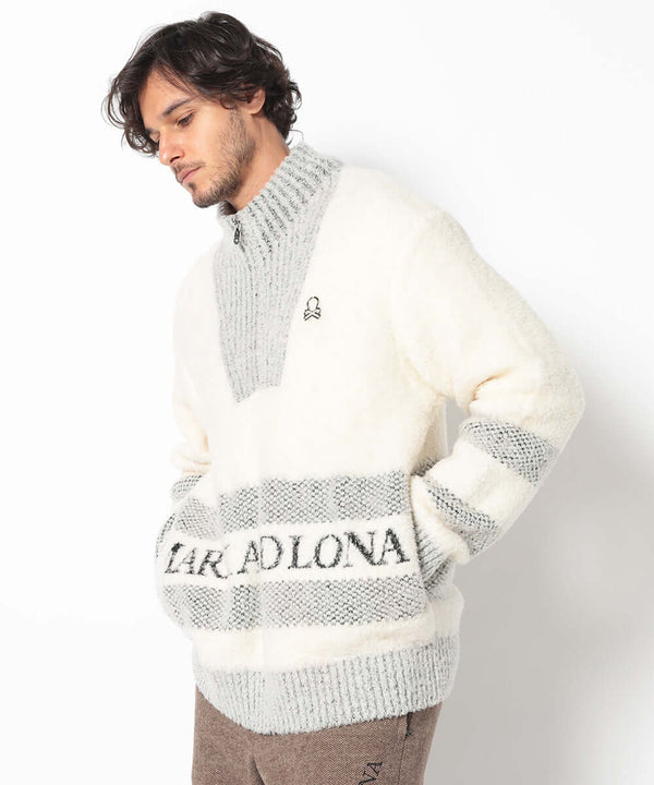 Lerma Boucle Half-Zip Knit | MEN