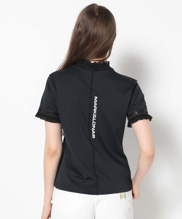 Trans Camo Shirring Mock | WOMEN