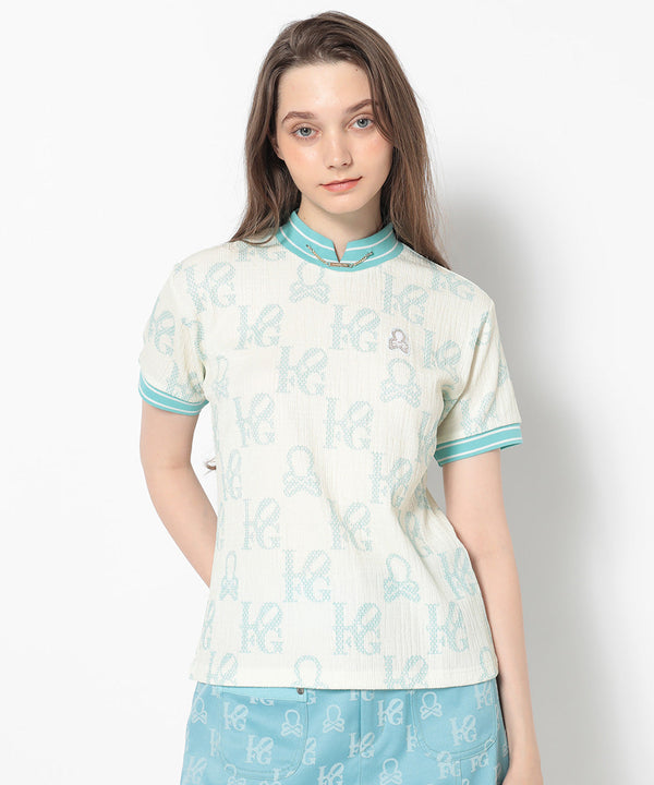 Ever Monogram Mock Neck Tee | WOMEN