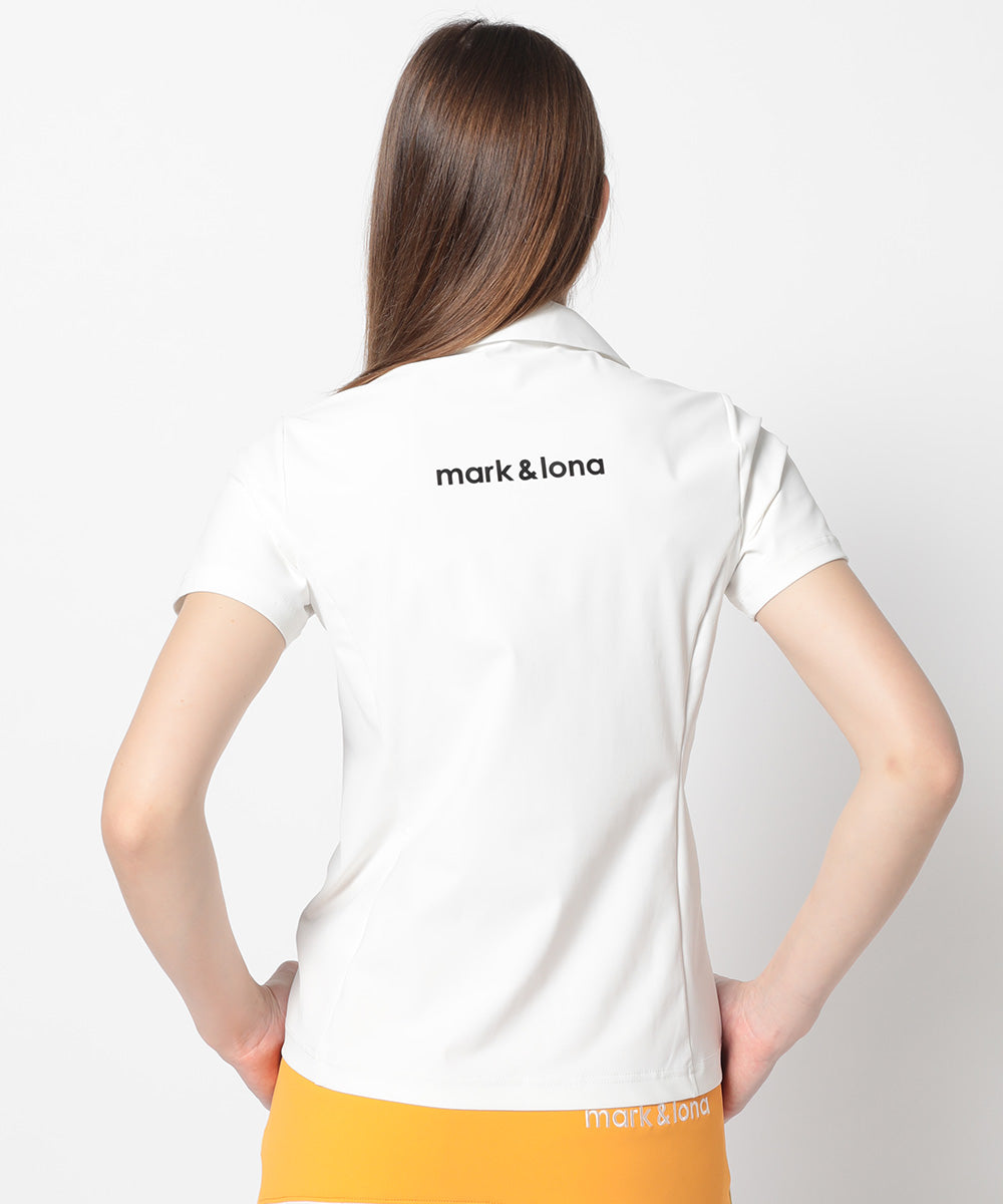 Noble Swarovski Zip Polo  | WOMEN