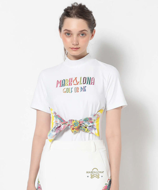 Valentina Scalf Mock Neck Tee | WOMEN