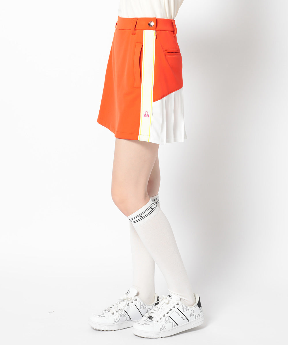 Ace Line Back Pleat Skirt  | WOMEN