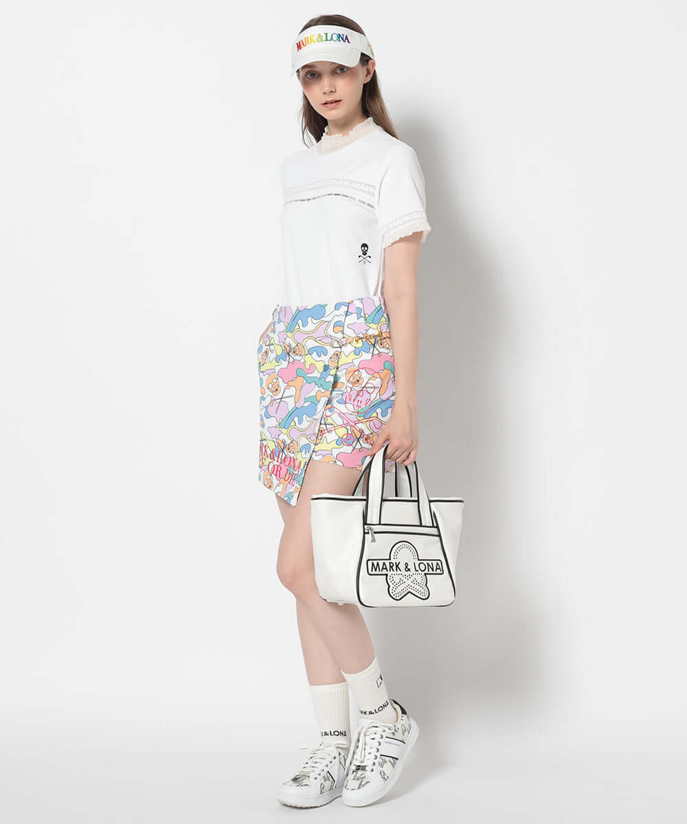 Trans Camo Shirring Mock | WOMEN