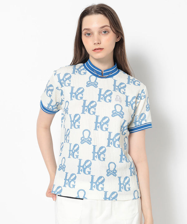 Ever Monogram Mock Neck Tee | WOMEN