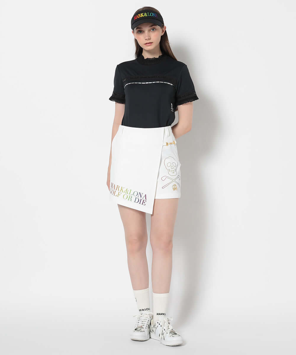 Trans Camo Shirring Mock | WOMEN