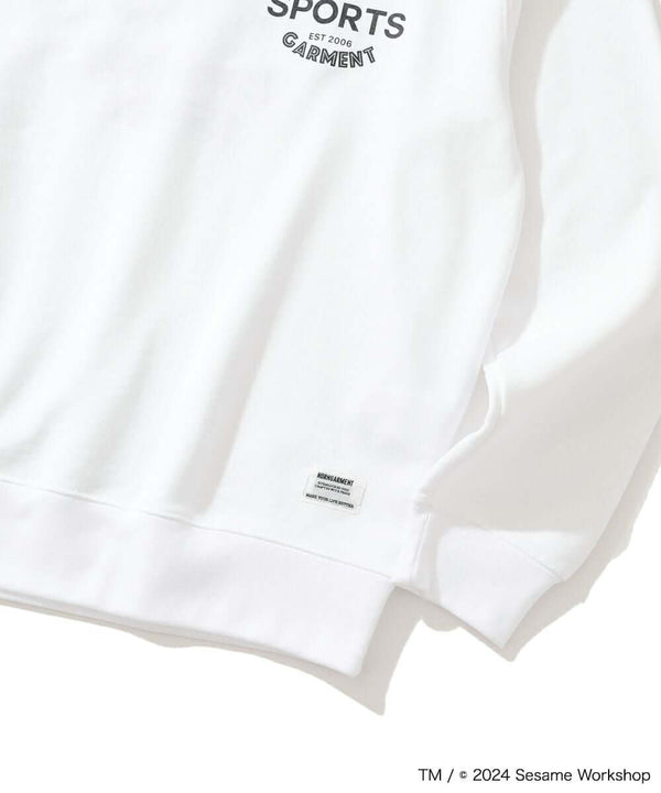 Sesame Street Art Appliqué Crewneck Sweat | MEN and WOMEN