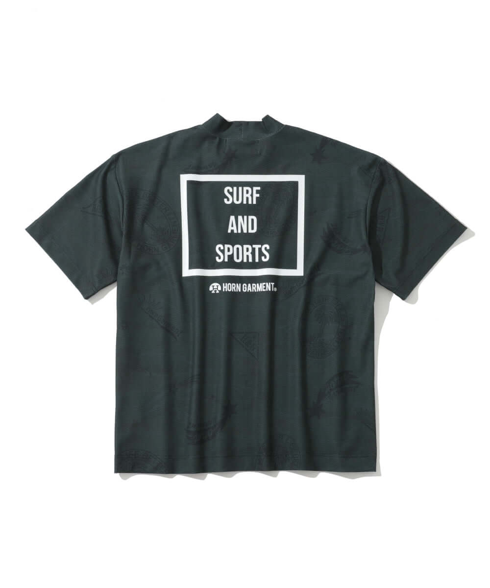 Retro Hawaiian Mesh Mock Neck | MEN