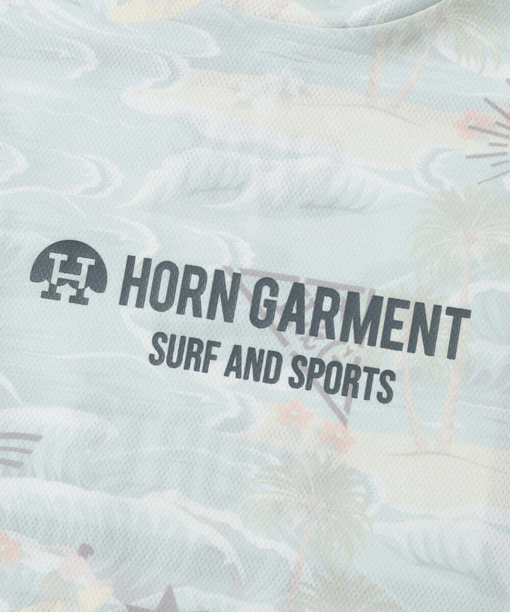 Retro Hawaiian Mesh Mock Neck | MEN