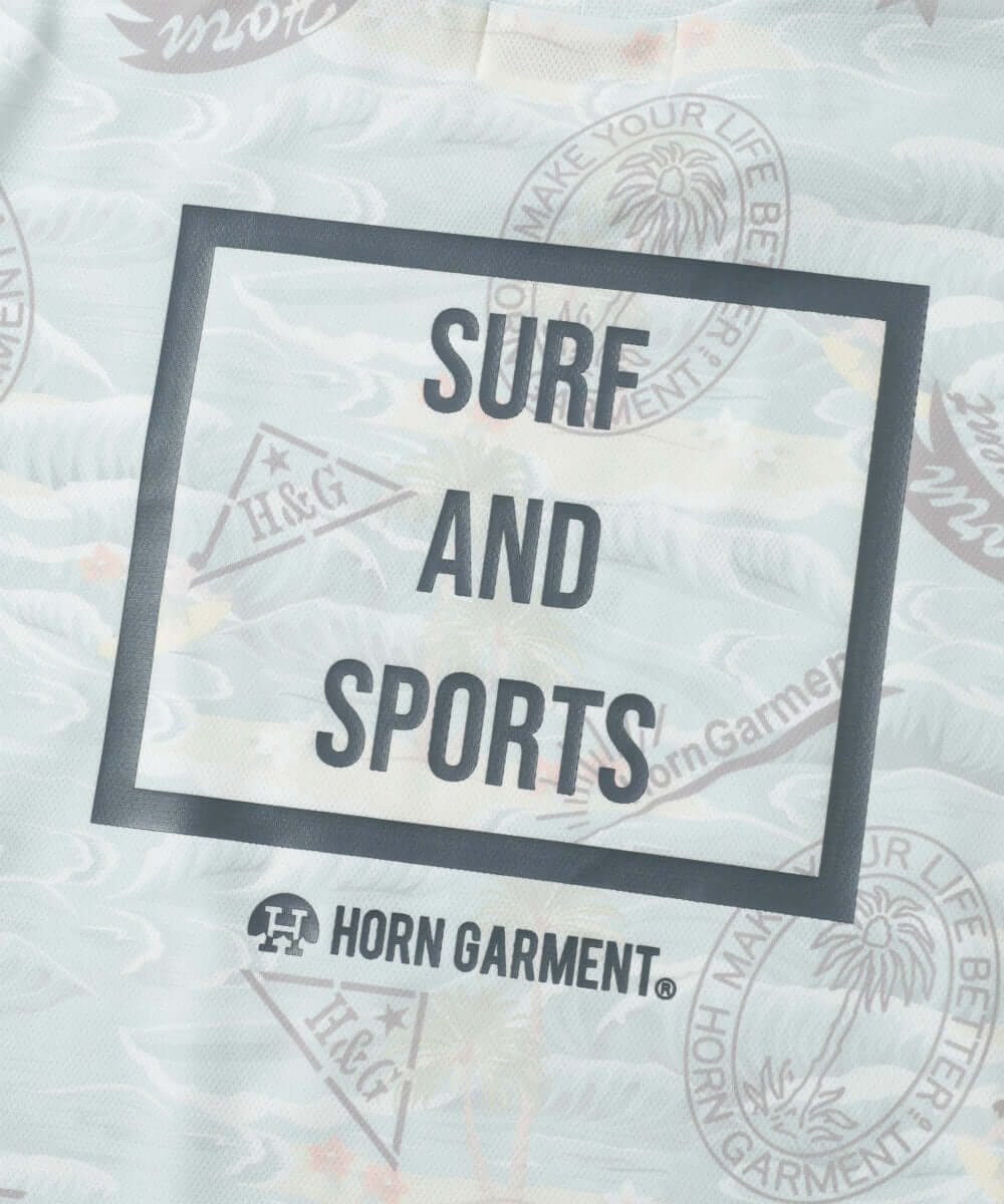 Retro Hawaiian Mesh Mock Neck | MEN