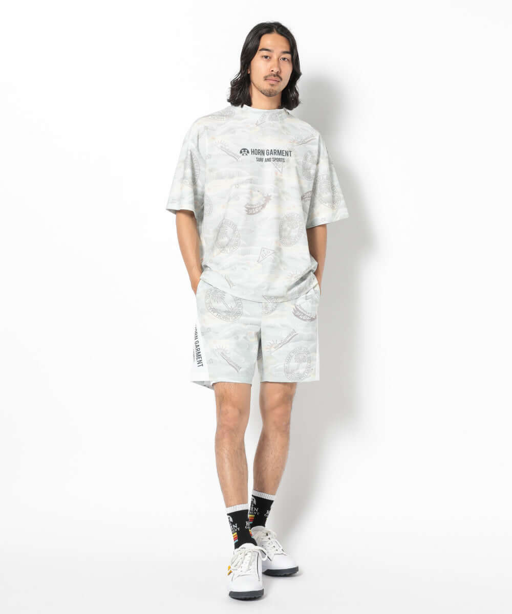 Retro Hawaiian Mesh Mock Neck | MEN