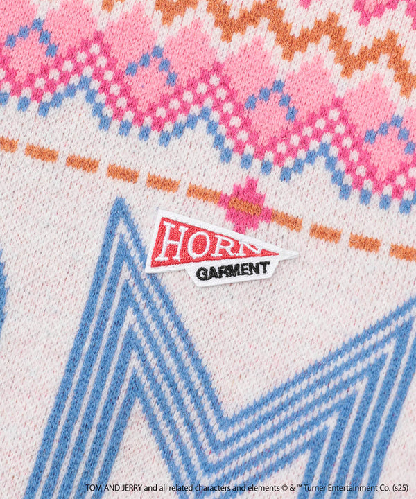 Tom and Jerry faire isle crew neck sweater