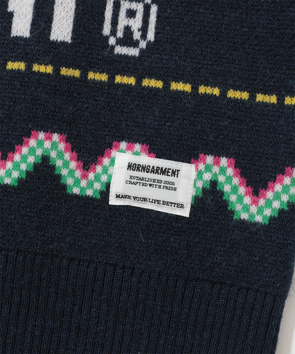 L★A Palm faire isle crew neck sweater