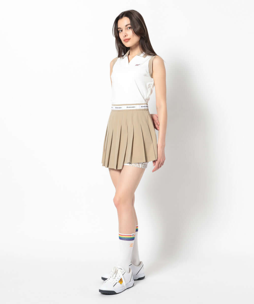PF Sleeveless Pleat Dress | WOMEN
