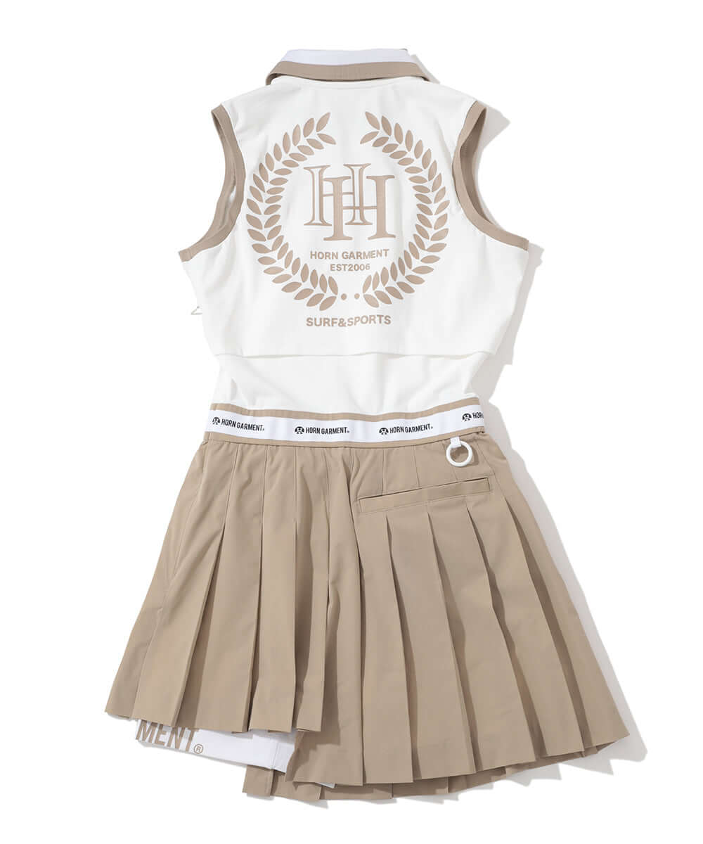 PF Sleeveless Pleat Dress | WOMEN