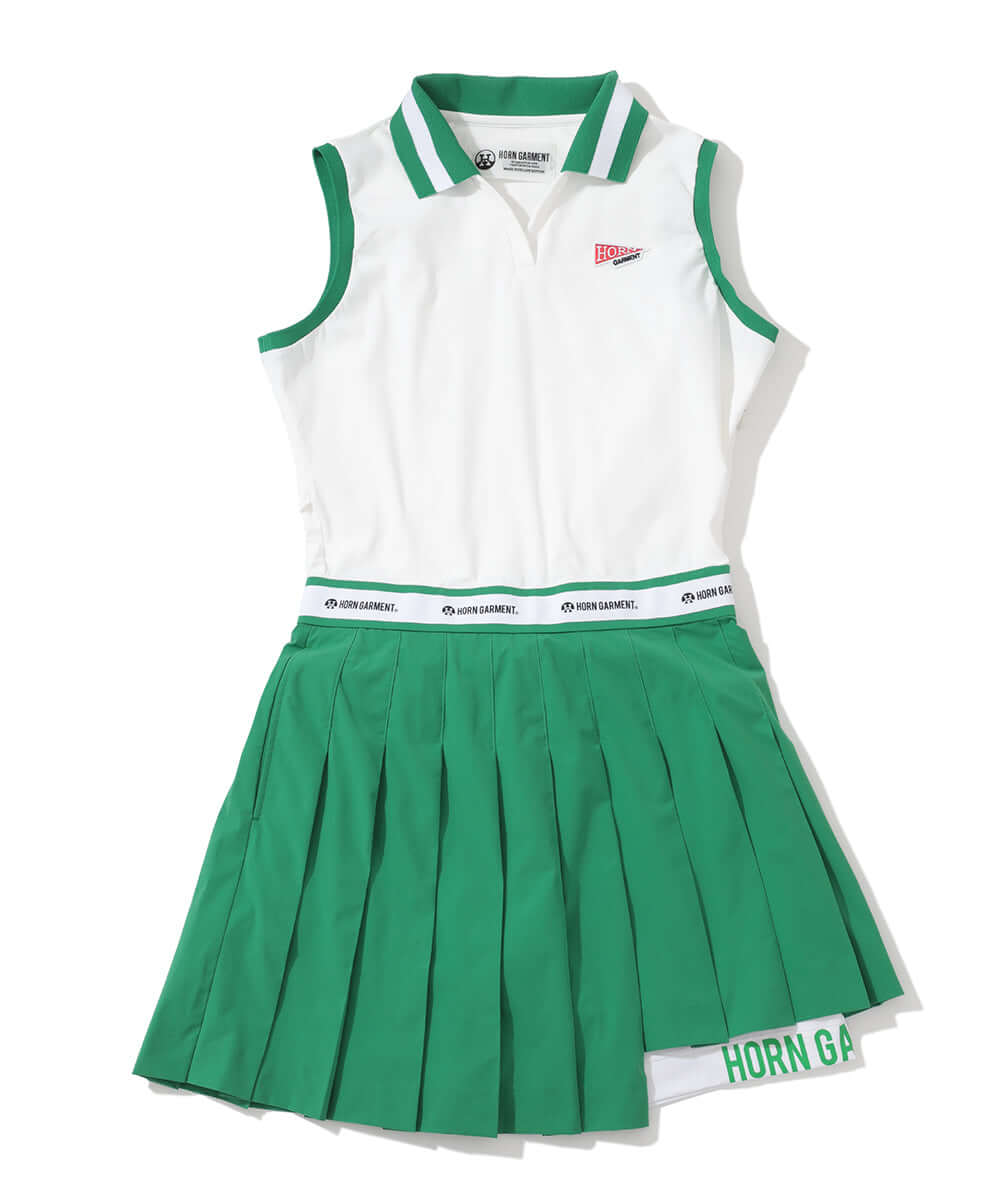 PF Sleeveless Pleat Dress | WOMEN