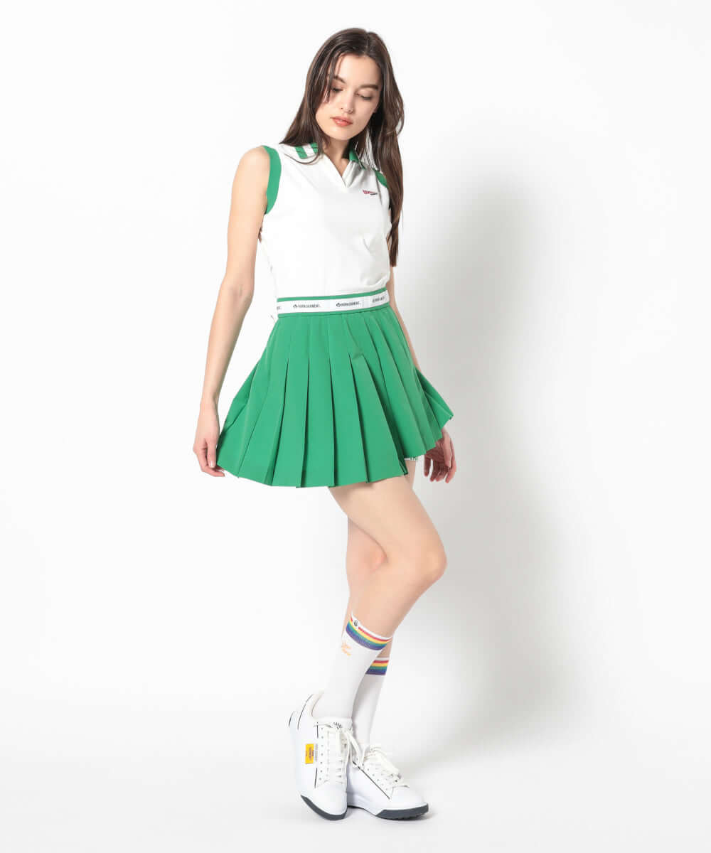 PF Sleeveless Pleat Dress | WOMEN