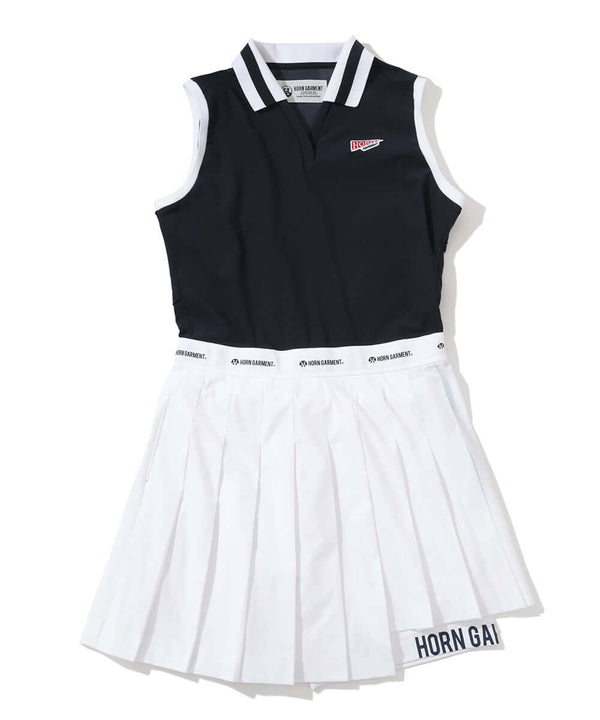 PF Sleeveless Pleat Dress | WOMEN