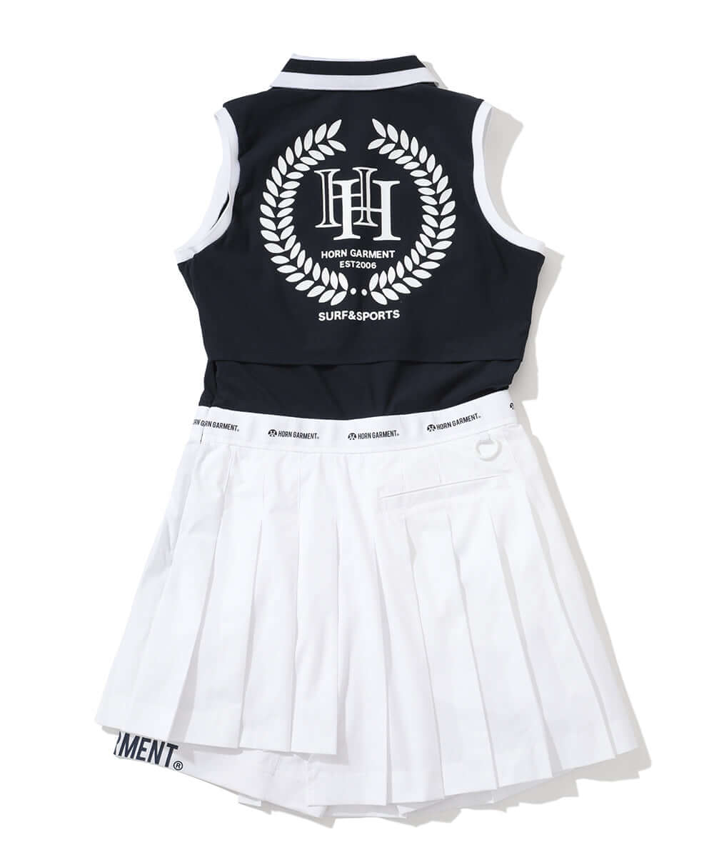 PF Sleeveless Pleat Dress | WOMEN