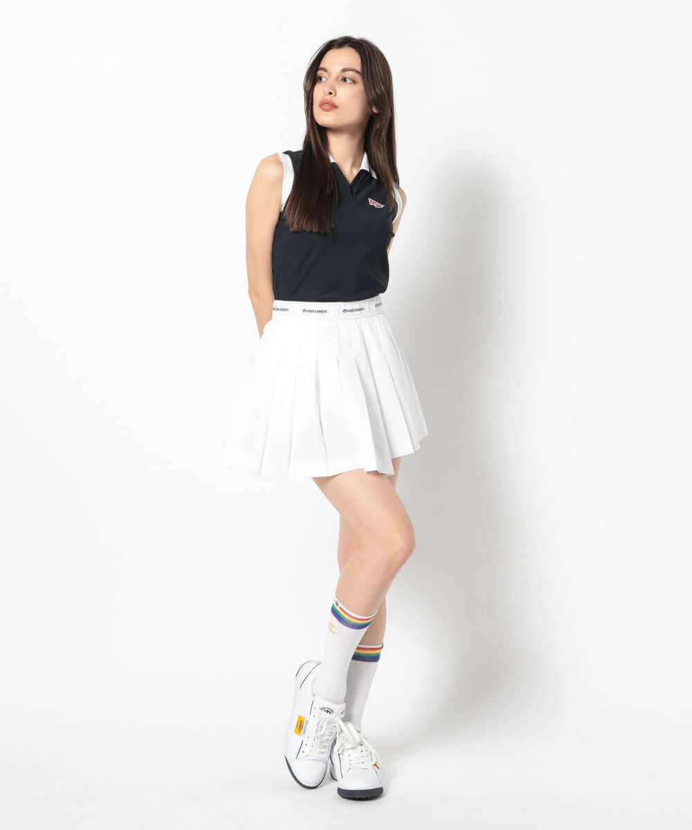 PF Sleeveless Pleat Dress | WOMEN