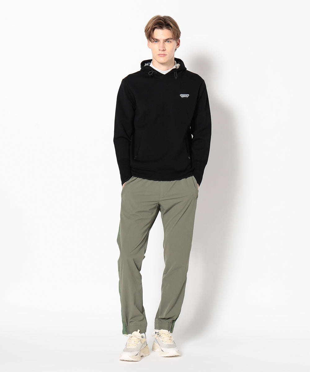 モデル:身長187cm,チェスト94cm,ウエスト76cm,ヒップ94cm,着用サイズ：L