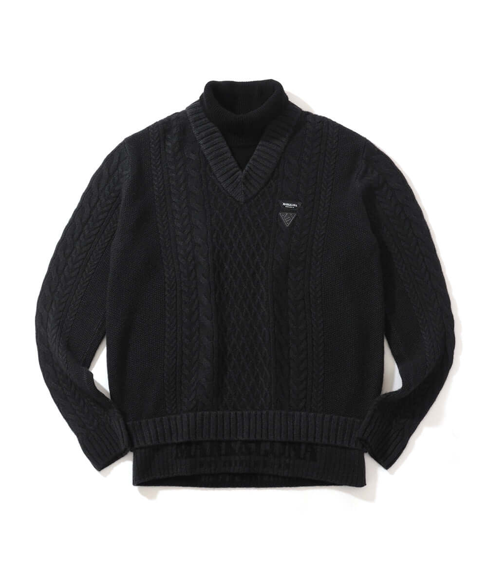 MARK & LONA CD11-CMZK | メンズ ブラック セーター CD11-CSTK | MEN