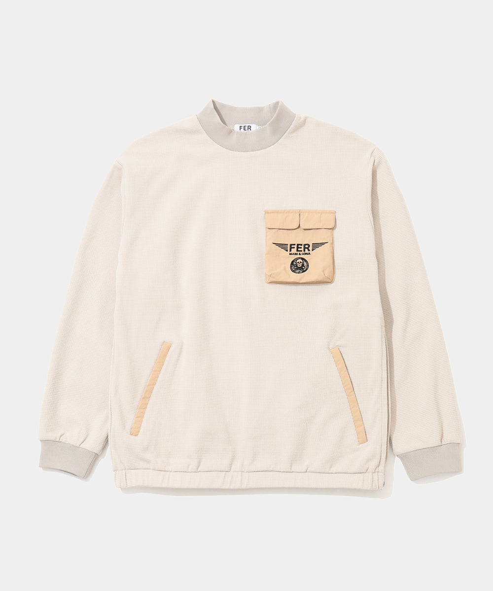 Maverick Waffle Mock Neck