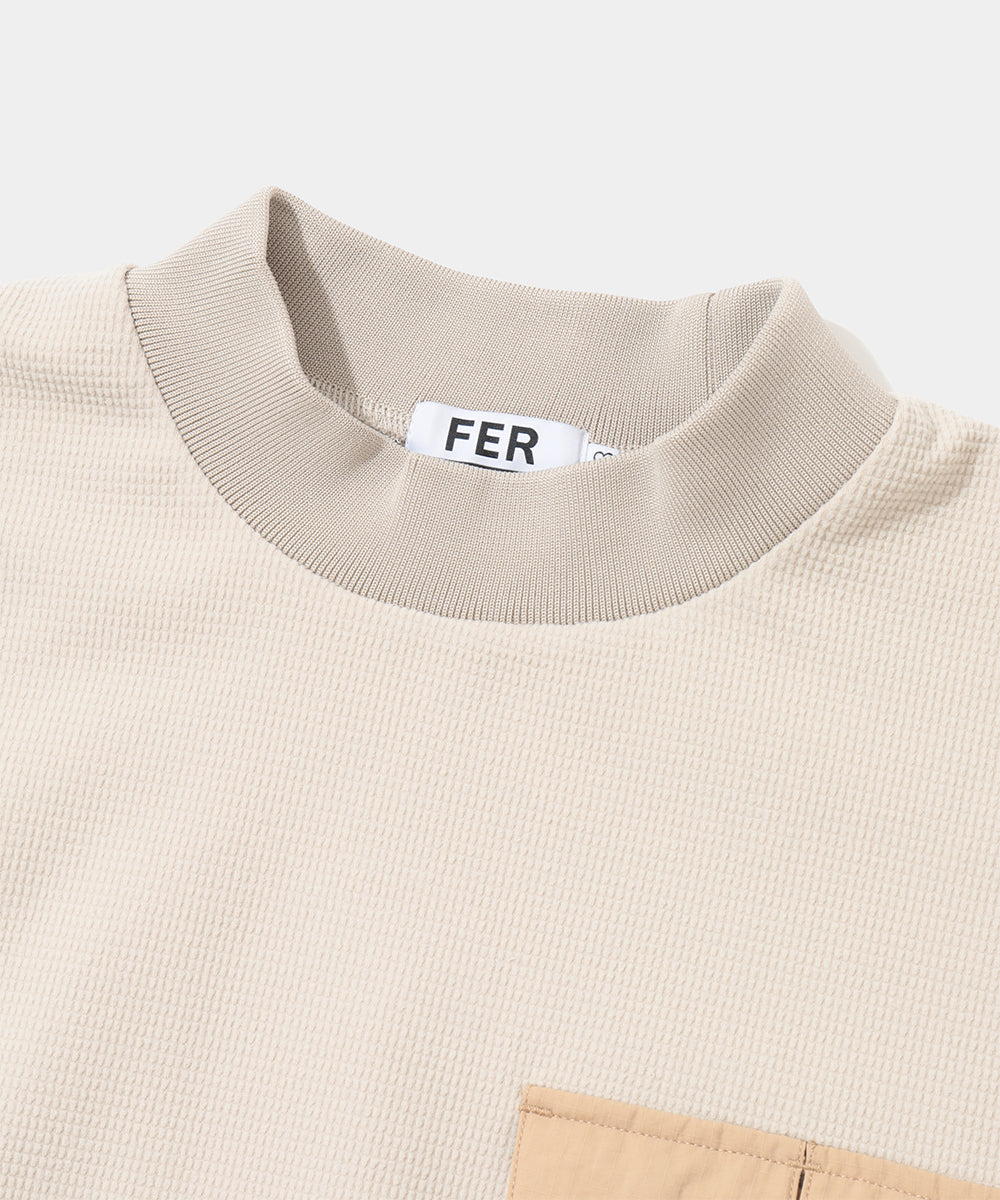 Maverick Waffle Mock Neck