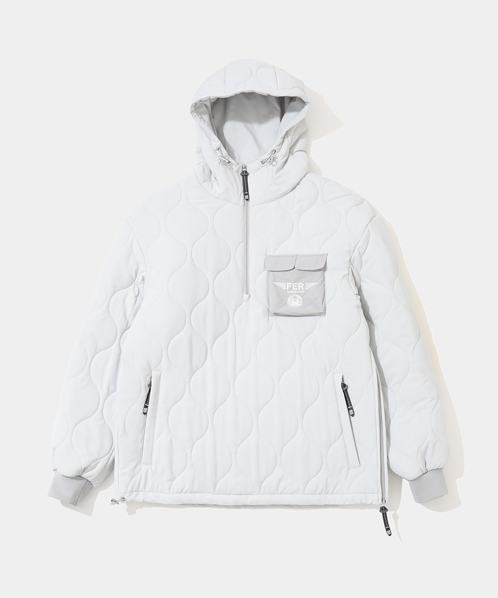 Maverick Quilted 1/2 ZIp Hoodie