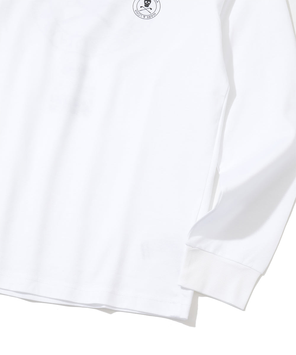 Circle Skull Mock Neck L/S Tee