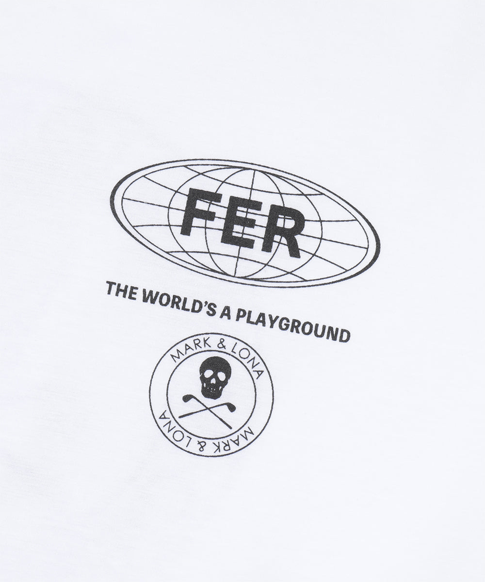 Circle Skull Mock Neck L/S Tee