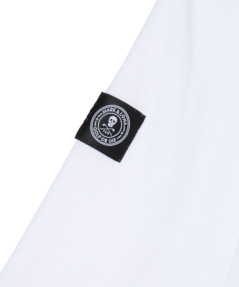 Circle Skull Mock Neck L/S Tee