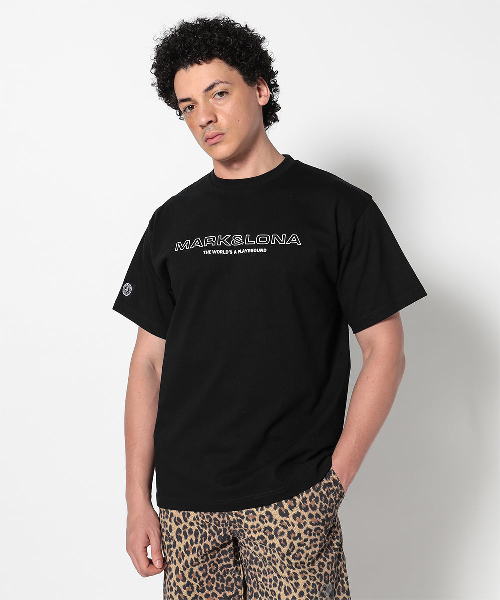 Circle Skull Mock Neck S/S Tee